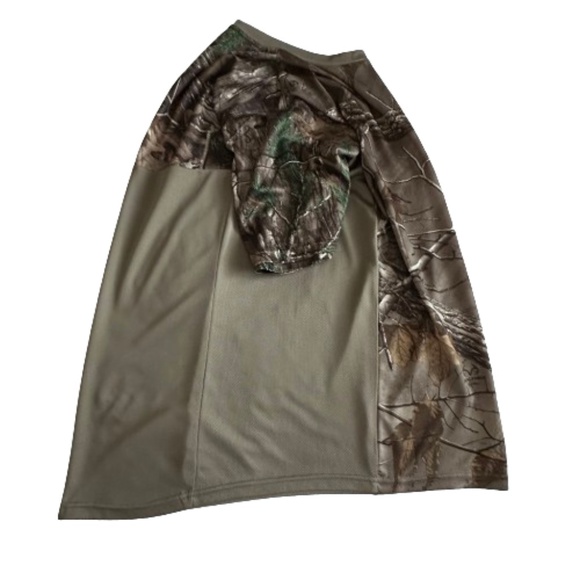 Rustic Ridge Man's M Green/Brown/Gray Camouflage Short Sleeve Round Neck T-shirt - Picture 7 of 14